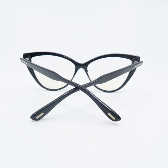 Tom Ford TF 5843-B 005 56mm Black Cat Eye, New Women's Eyeglasses. - Picture 7 of 8